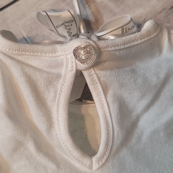 First Impressions 2piece Summer Ripe Lime Bow Multilayer dress Size 3-6months - Picture 7 of 11